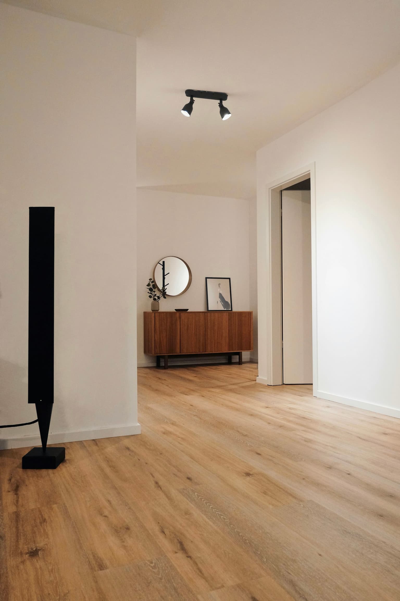 Finished modern flooring surface