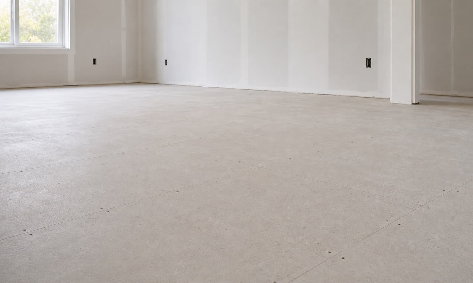 Clean prepared subfloor surface ready for flooring